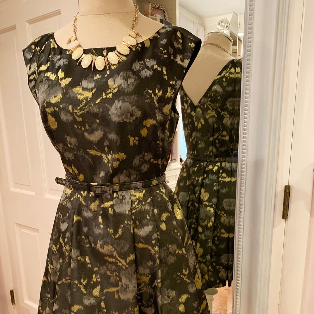 Eliza J 10P A-line metallic part dress